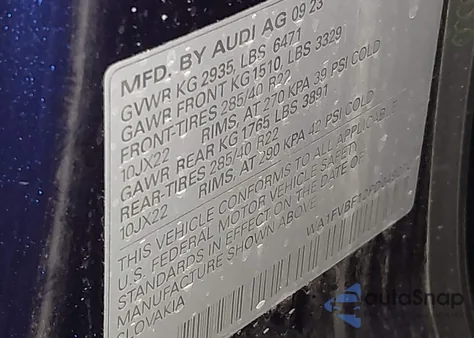 2023 Audi Q8 Prestige 55 Tfsi Quattro Tiptronic z USA, uszkodzony, nr VIN WA1FVBF12PD049270